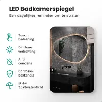 Mirlux Miroir de salle de bain avec éclairage LED - Asymétrique - Miroir mural organique - Miroir de douche anti-condensation - Miroir mural 120x75CM