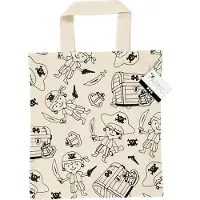 Creative Labs Sac de courses taille 27,5 x 30 cm, 135 g/m2, l?ger naturel, pirates, 1 pi?ce