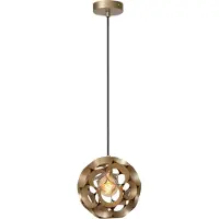 Lucide Lampe pendante unique Hannelore Ø 30 cm d’or