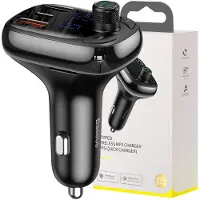 Baseus Transmetteur Bluetooth/chargeur de voiture S-13 (Overseas Edition) - noir