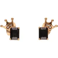 NAEMI Boucles d'oreilles or rose / noir