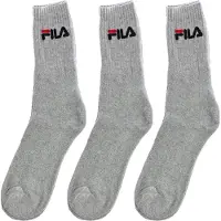FILA Chaussettes unisexe Chaussettes Paquet de 3 femme - Gris - 43 / 46