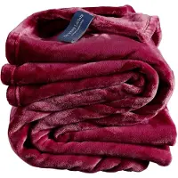 De Witte Lietaer Plaid Polaire De Witte Lietaer Cosy Beet Red-150 x 200 cm