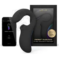 LELO Enigma Double Sonic Stormy Black, vibrateur double sonique, 1 pc