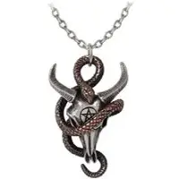 Alchemy Gothic Collier Gothic de - Servant Of Baphomet - pour Unisexe - couleur argent - Taille Standard