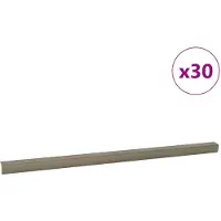 vidaXL Nez de marche 30 pcs Champagne 67 cm Aluminium