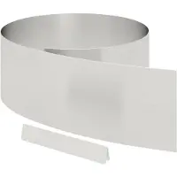 vidaXL Bordure de jardin, 450 x 25 cm, acier inoxydable, argenté