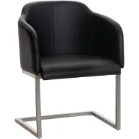Lomadox Chaise visiteur Magnus noir