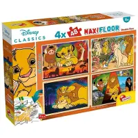 Lisciani Puzzle MaxiFloor - Le Roi Lion - - 4 x 48 pièces - À partir de 4 ans