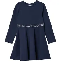 s.Oliver Robe bleu foncé / argent