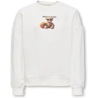 ONLY GIRLS Sweat-shirt 'KOGBila' caramel / noir / blanc