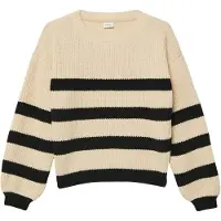 s.Oliver Pull-over crème / noir