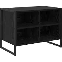vidaXL Cabinet à chaussures avec stockage Chêne noir 60 x 35 x 44 cm