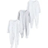 Next Pyjama gris chiné / blanc