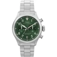 Timex Montre à affichage analogique ' Waterbury Ace' vert foncé / argent
