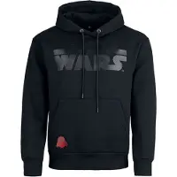 Star Wars Sweat-shirt à capuche Disney de - Heat Logo - Noir Sur Noir - S - XXL - pour Homme - noir - Taille XXL