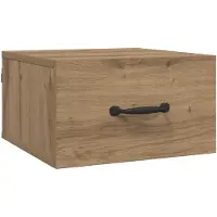vidaXL Cabinet de chevet avec tiroir Chêne artisan 35 x 35 x 20 cm