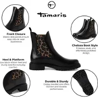 Tamaris Chelsea Boots caramel / noir