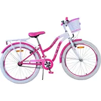 Volare Vélo enfant Lovely - Fille - 24 pouces - Violet - Deux freins à main
