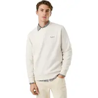 Pepe Jeans pour homme. PM5800013 Sweatshirt Macbeth Small Logo Plain off-white (L), Blanc, Casuel, Coton