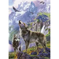 Educa Puzzle Loups sûr Les Rochers - 500 à 999 pièces