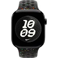 Apple Bracelet Nike Sport pour Watch | 44/45/46/49 mm - Taille S/M - Midnight Black