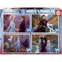 Educa Puzzle 4 Puzzles Multi - La Reine des Neiges 2 - 26 à 50 pièces