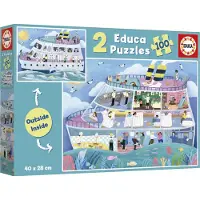 Educa Puzzle d'extérieur et d'intérieur 2x100 pièces