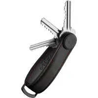 OrbitKey Portachiavi - Orbitkey - Cuoio Crazy Horse - Noir - Organisateur jusqu'à 7 clés