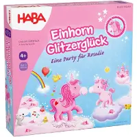 Haba Jeu de société Unicorn Glitterluck - Une fête pour Rosalie - Jeu éducatif pour enfants
