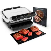 Tefal Grill intelligent Optigrill Elite GC750D12 REC 2000 W Inox Reconditionné