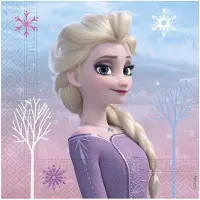 Globos Nordic 20 Serviettes En Papier La Reine Des Neiges 33 X 33 Cm