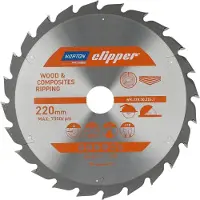 Norton lame de scie circulaire bois / matériaux composites 220x30 24Z