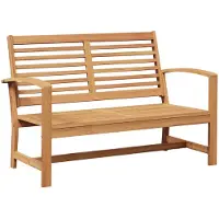 vidaXL banc Brown 110 x 65 x 76,5 cm teck massif