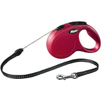 Flexi Laisse New Classic Cordon S 5m Rouge
