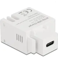DeLOCK 87792 Keystone Modul mit USB Type-C Ladebuchse 2,1 A weiß