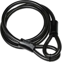 Stahlex Câble en acier avec boucles - 2 mètres x 12 mm - plastifié