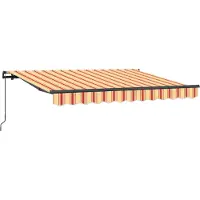 vidaXL Store rétractable jaune 350 x 200 cm Tissu