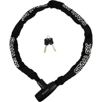 Stahlex 008405 Antivol à chaîne 8x1200mm avec gaine en nylon noir