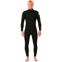 Rip Curl Dawn Patrol Pro 4/3 Mm Long Sleeve Chest Zip Neoprene Suit Noir XL Homme