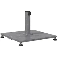 vidaXL Pied de parasol , aspect bois gris foncé, 45 x 45 x 31 cm