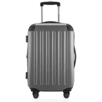 Hauptstadtkoffer - Spree - Bagage à main avec extension, valise sur roulettes, trolley avion valise rigide Hand Luggage TSA, 55 cm, Cabin Bag max 42 litres,Argent