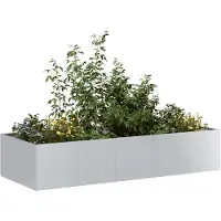 vidaXL Jardinière 200x80x40 cm acier galvanisé