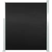 vidaXL Garden Bildschirm ausziehbar 100x500 cm Schwarz