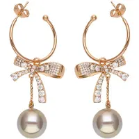 Gaya Boucles d'oreilles or rose / argent