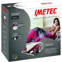 Imetec 16715 couverture et coussin chauffant Couverture chauffante 150 W Multicolore Velours