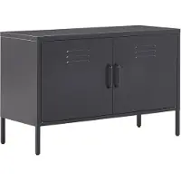Beliani Buffet En Acier Noir Uria