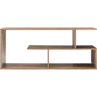 En.casa Table TV 'Anän' ouverte 100 x 30 x 42 cm imitation noyer