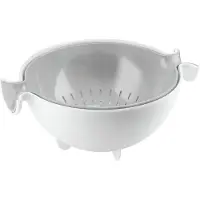 Guzzini 29250033 Fratelli Kitchen Active Design Set Égouttoir, Passoire, Gris