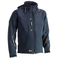 Herock Veste softshell a capuche Poseidon Bleu Marine 3XL